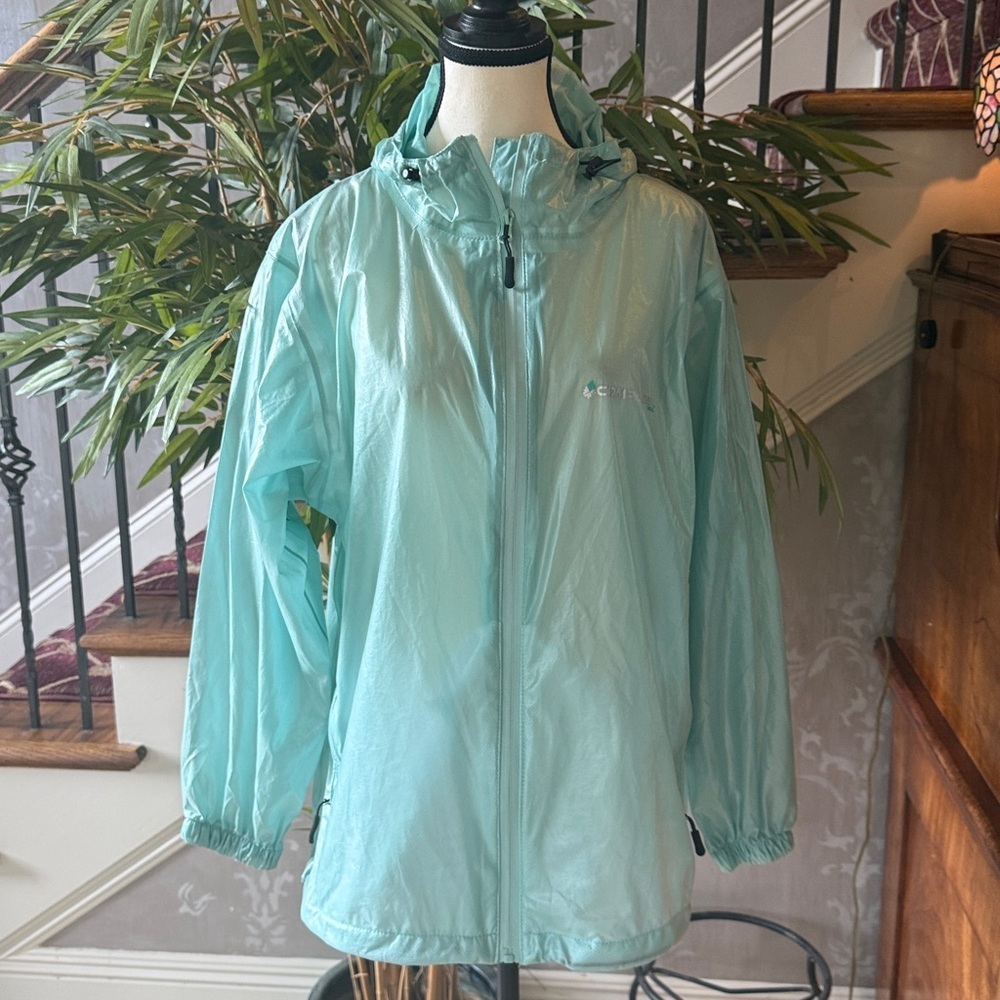 COMPASS 360 Hydro Seafoam Hooded Rain Jacket 🌧️ Sz C Large 🌧️Packable Breathable - Picture 7 of 8